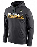 Men's Green Bay Packers Nike Sideline Circuit Pullover Performance Hoodie - Anthracite FengYun,baseball caps,new era cap wholesale,wholesale hats